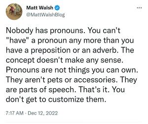 Nobody Has Pronouns