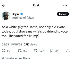 White Guy For Harris