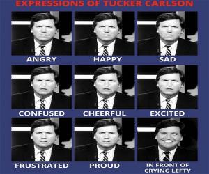 Expressions Of Tucker Carlson