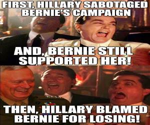 Hillary Blamed Bernie