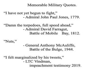 Memorable Military Quotes