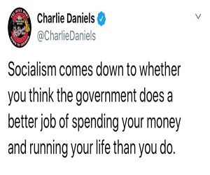 Socialism Comes Down To